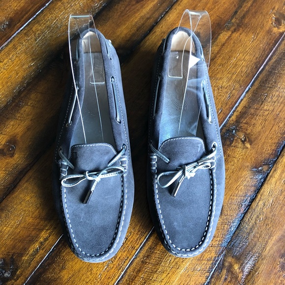 Tod's Shoes - Tod’s Laccetto Gommini Driving Loafer Slate Gray